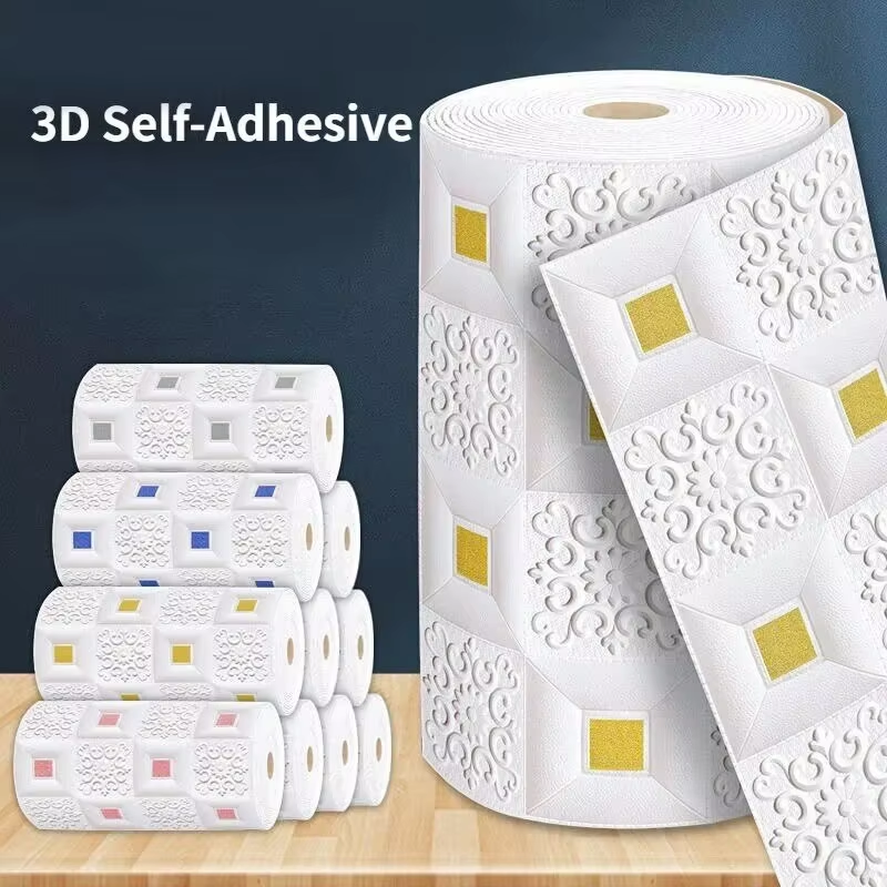 Pvc Panel Background - 3D wallpaper room decoration waterproof moisture-proof
