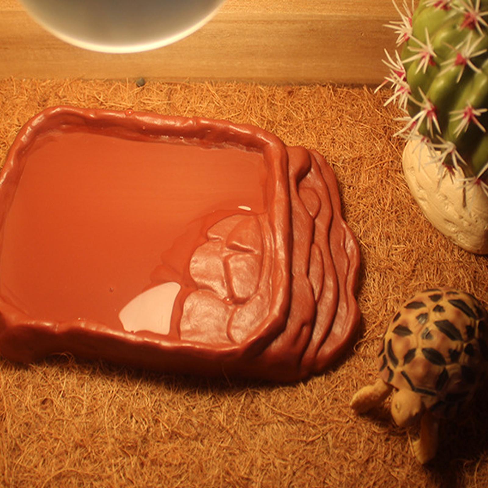 Turtle Water Dish With Anti-Sl - Water Dish Reptile review and price