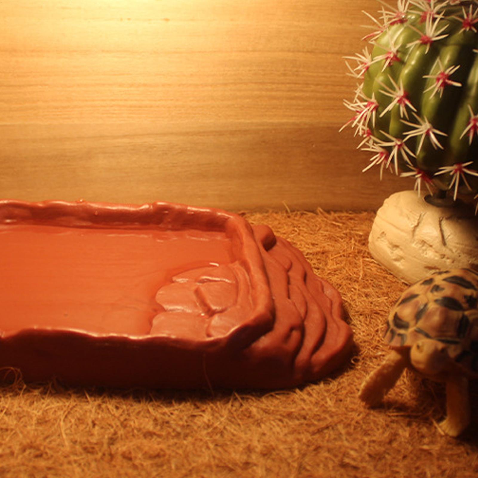 Turtle Water Dish With Anti-Sl - Water Dish Reptile review and price