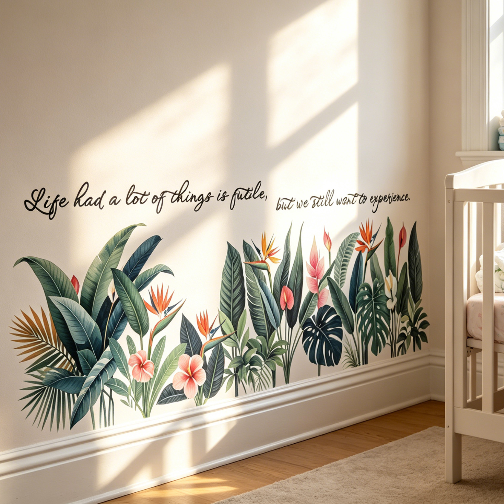 Tropical background wall stick - Pvc Panel Background review and price