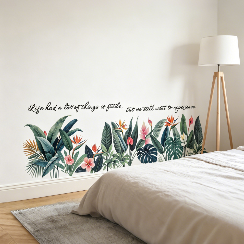Tropical background wall stick - Pvc Panel Background review and price