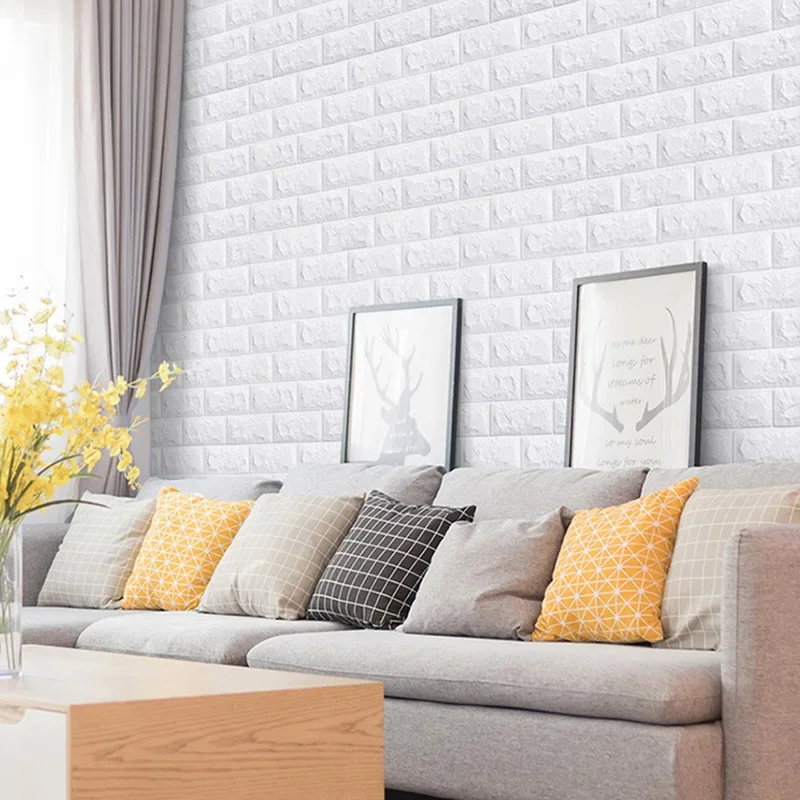 70cmx1/3/5/10M 3D Foam Brick W - Pvc Panel Background review and price