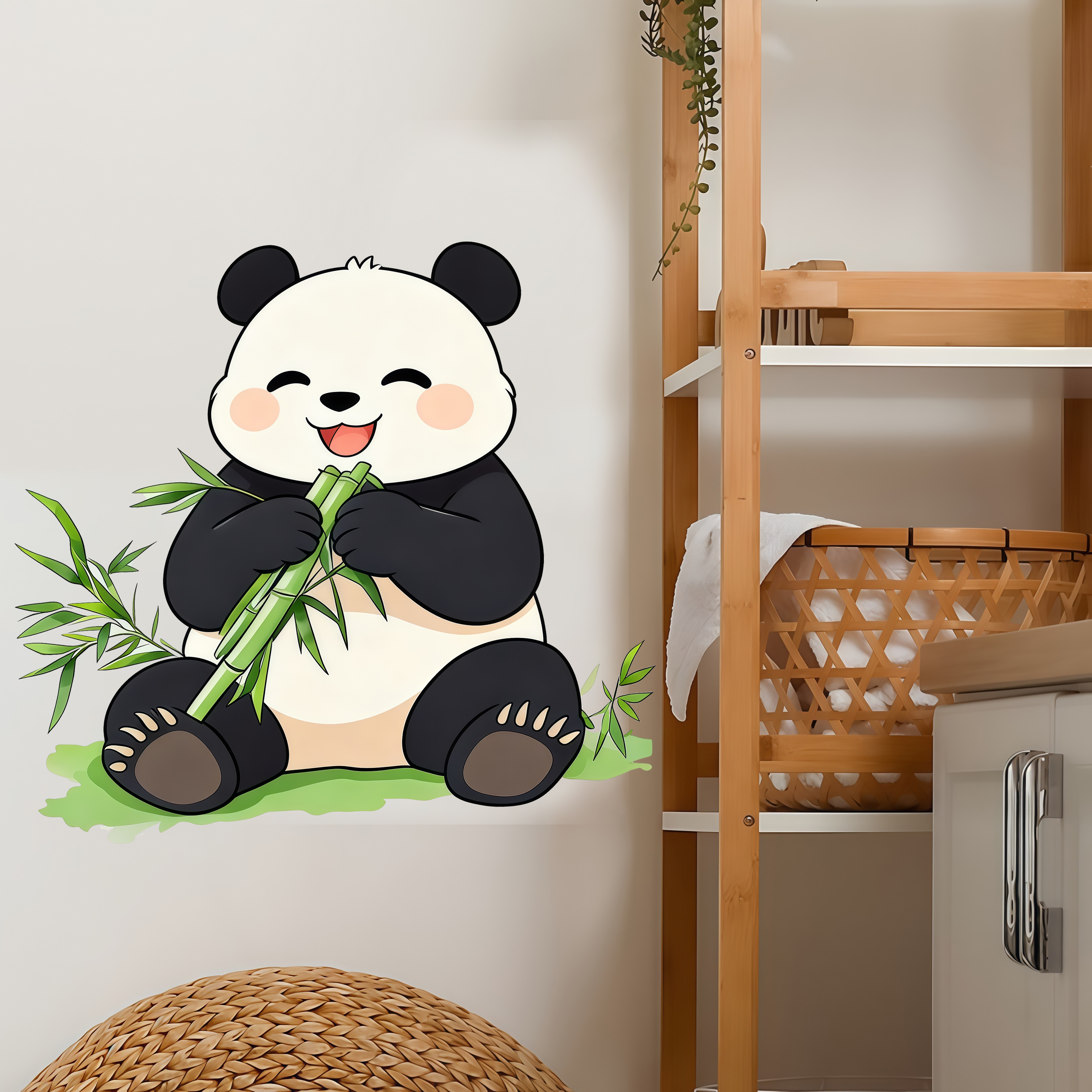 Bamboo And Panda Wall Decals S - Pvc Panel Background review and price