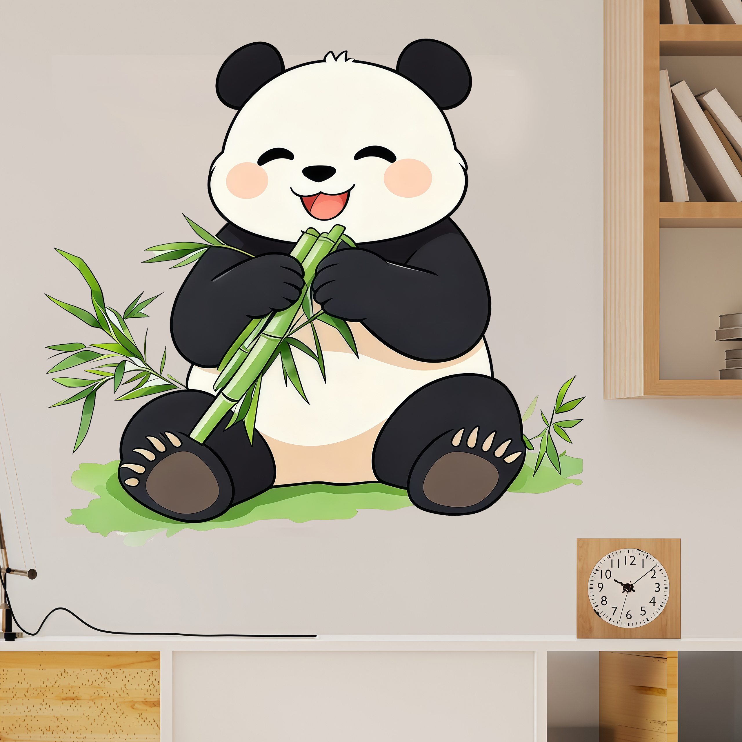 Bamboo And Panda Wall Decals S - Pvc Panel Background review and price