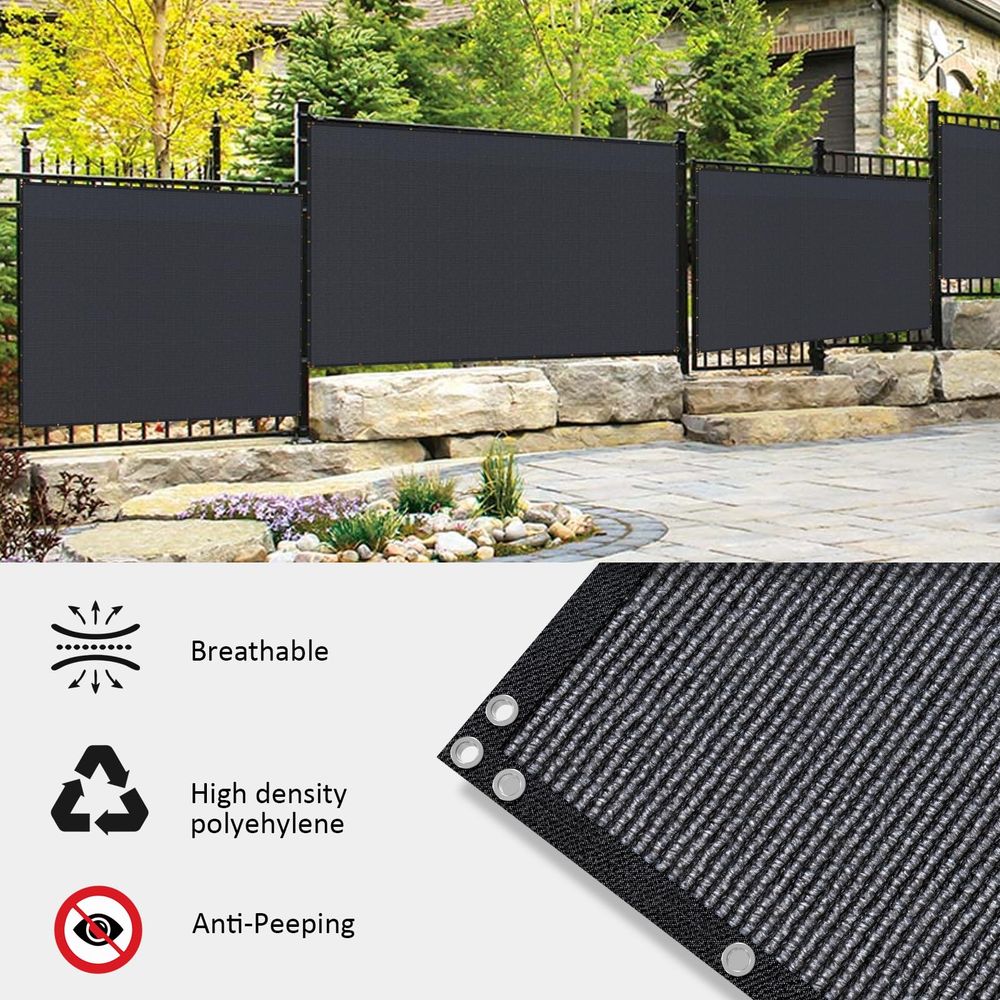 x 100ft Black Privacy Screen F - Screen Top Mesh review and price
