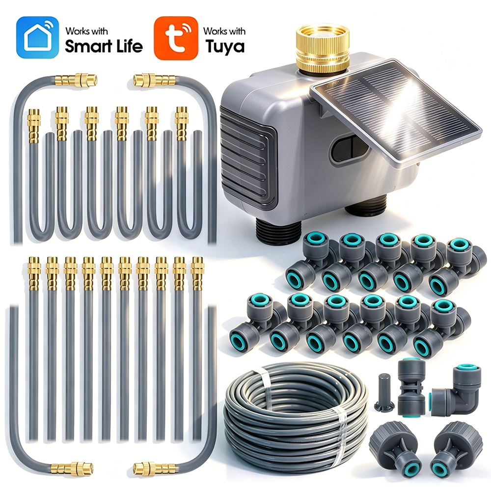 10-30M Tuya Dual Outlet Solar  - Timer Dual Outlet review and price